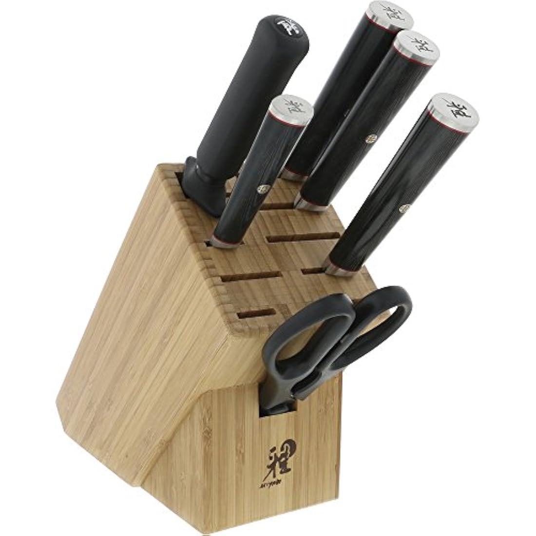 MIYABI - Juego de cuchillos, Negro