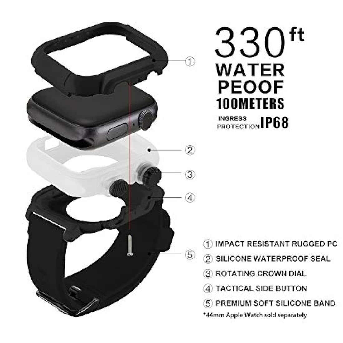 Funda impermeable para Apple Watch iWatch - Tomcrazy