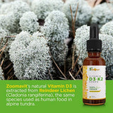 Vitamina vegana D3 K2 gotas líquidas con aceite de coco