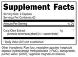 Nutricost Cápsulas de garra de gato, 1000 mg, 120 cápsulas