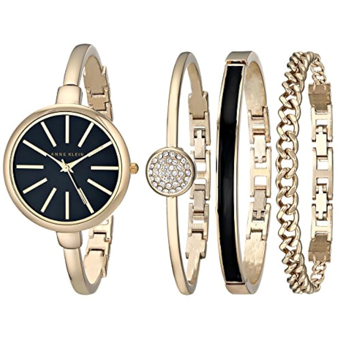 Juego de brazalete de cristal para mujer