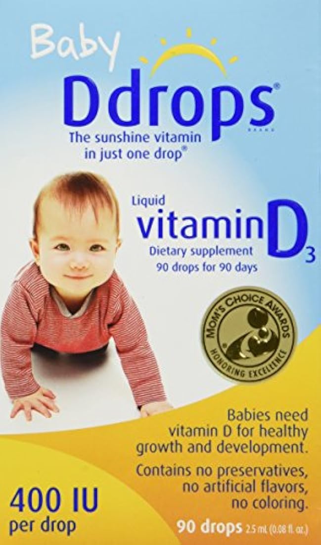 Ddrops Baby 400 UI 90 gotas 0.08 onzas líquidas