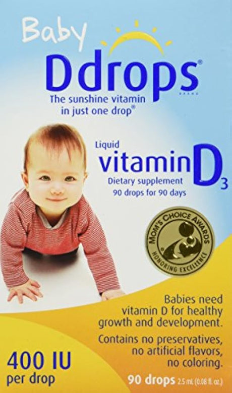 Ddrops Baby 400 UI 90 gotas 0.08 onzas líquidas