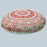ICC - Cojín redondo grande de 32 pulgadas, para silla otomana, cojín de meditación, cojín de suelo para adultos, fundas otomanas, muebles de sala de manualidades, cubierta de fuego
