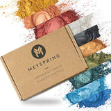 Pigmento de resina epoxi de 2 tonos MEYSPRING, polvo de mica de epoxi y resina de uso artístico, sin grumos ni residuos, sin explosión de resina, excelente para obras de arte, resina epoxi ecológica, resina UV, Multicolor, 100g