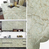 Papel pintado en vinilo tipo mármol verde (15.75 x 472)