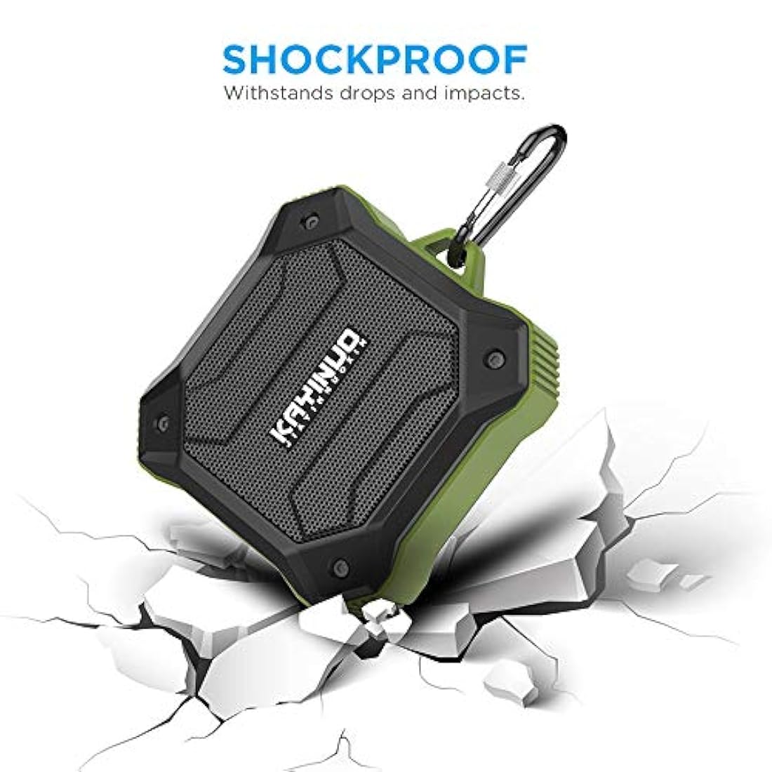 Altavoz Bluetooth a prueba de agua (Verde)