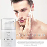 Crema de retinol premium UMRAN, crema hidratante antienvejecimiento 2,5% para el cuidado facial y ocular, esencia antiarrugas con ácido hialurónico, crema de día y noche, vitamina E y té verde, 1.7 fl oz, 1.7 fl.Oz