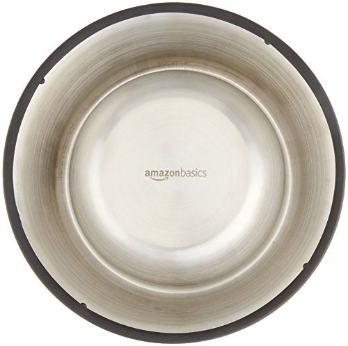 Tazón para perros de acero inoxidable AmazonBasics