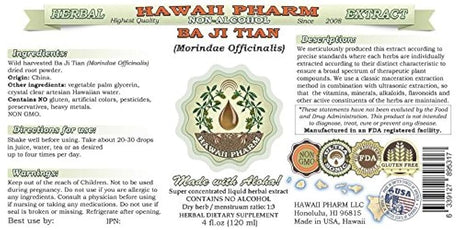 Ba Ji Tian alcohol-free Extracto de líquido, BA Ji Tian