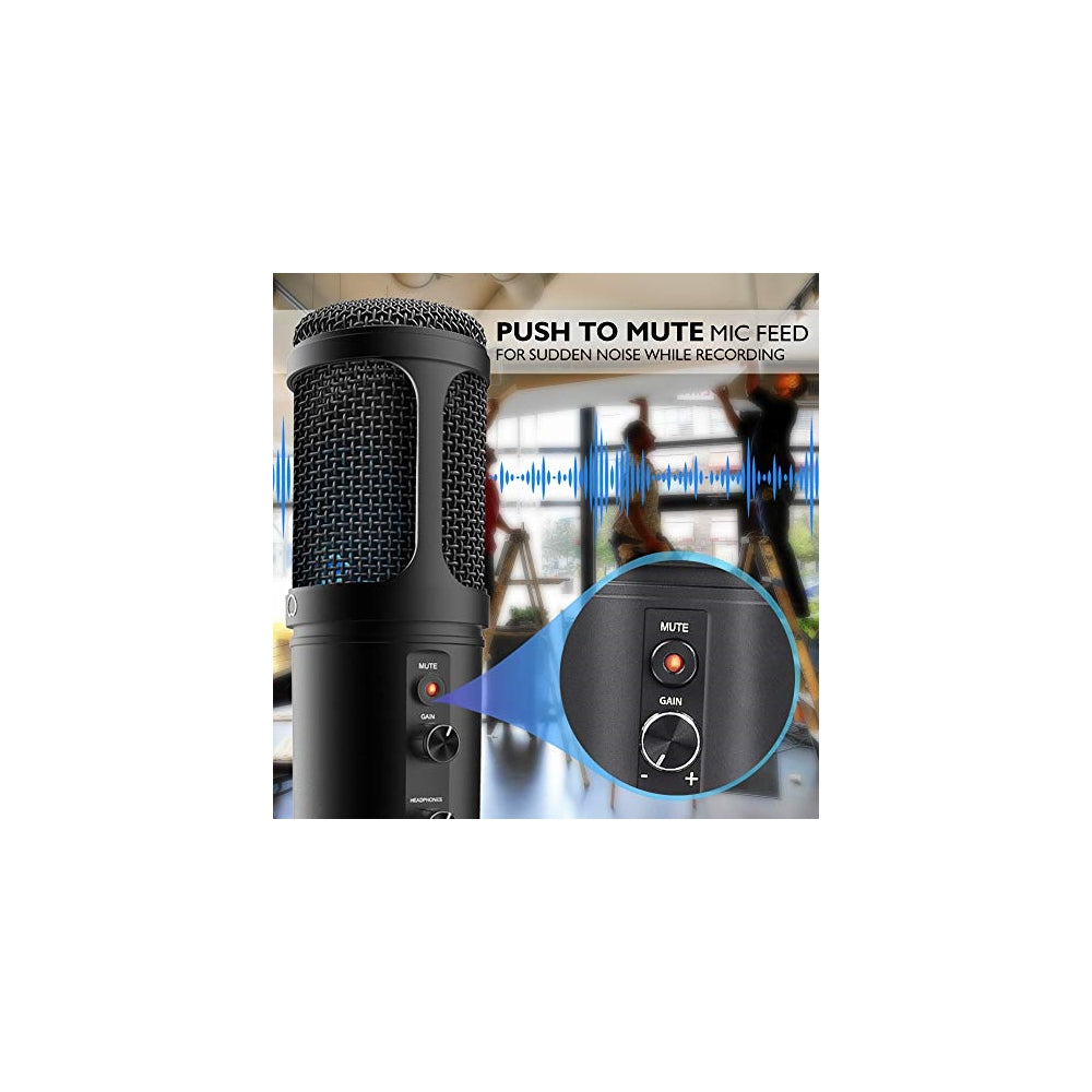 micrófono de grabación de audio PYLE-HOME PDMIUSB50