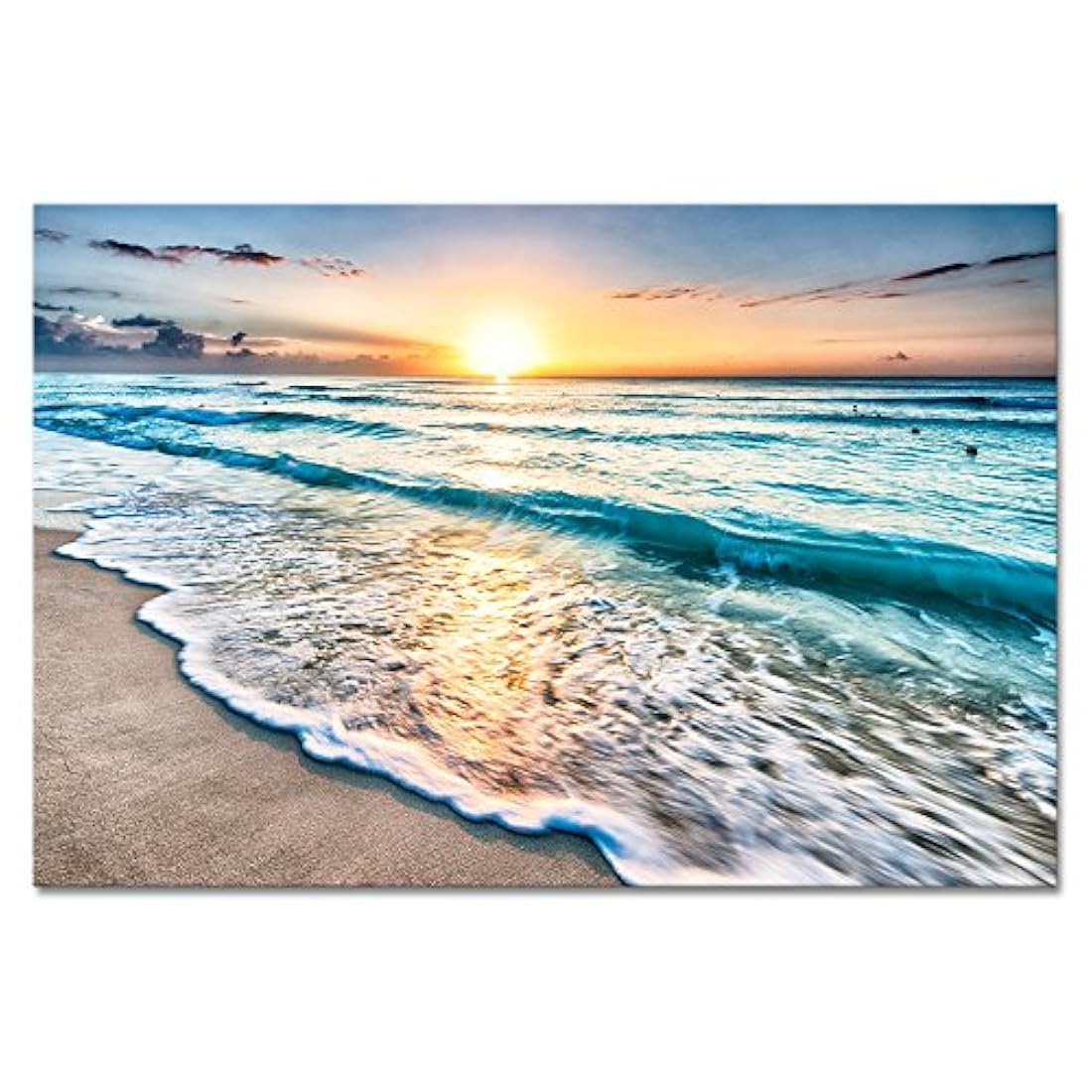 Wieco Art Sea Waves HD Lienzo impreso moderno arte de pared