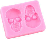 Molde de Silicona Cabeza de Esqueleto para Decoración de Pasteles
