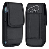 ykooe Funda de nailon para teléfono celular con clip para cinturón compatible con iPhone 12, 12 Pro, 11, 11 Pro, 13, 13 Pro, XR X 6 7 8 Plus Samsung Galaxy S20 S21 FE S10+ S9 A51 A01 LG Google - Grande
