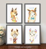 Confetti Fox 4 impresiones sin marco, cuadro decorativo