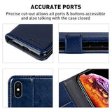 Monasay  Funda tipo cartera para iPhone X y iPhone Xs