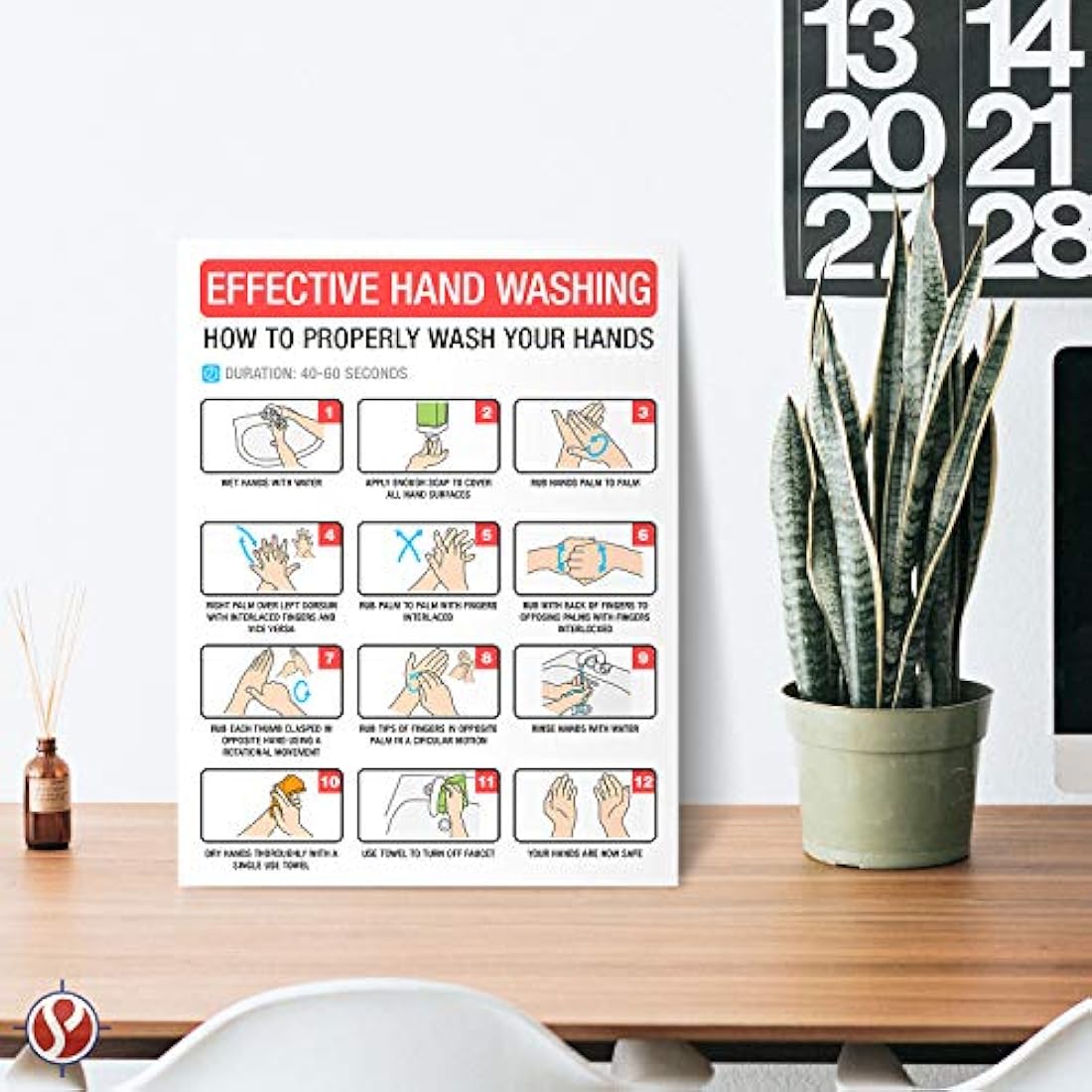 Póster de Dynamico para lavar las manos, para la salud
