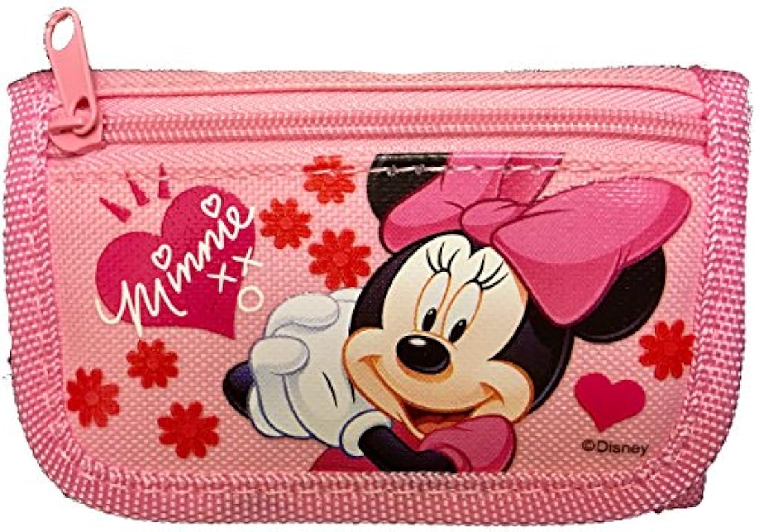 Disney Minnie Mouse - Cartera de tres pliegues, color rosa