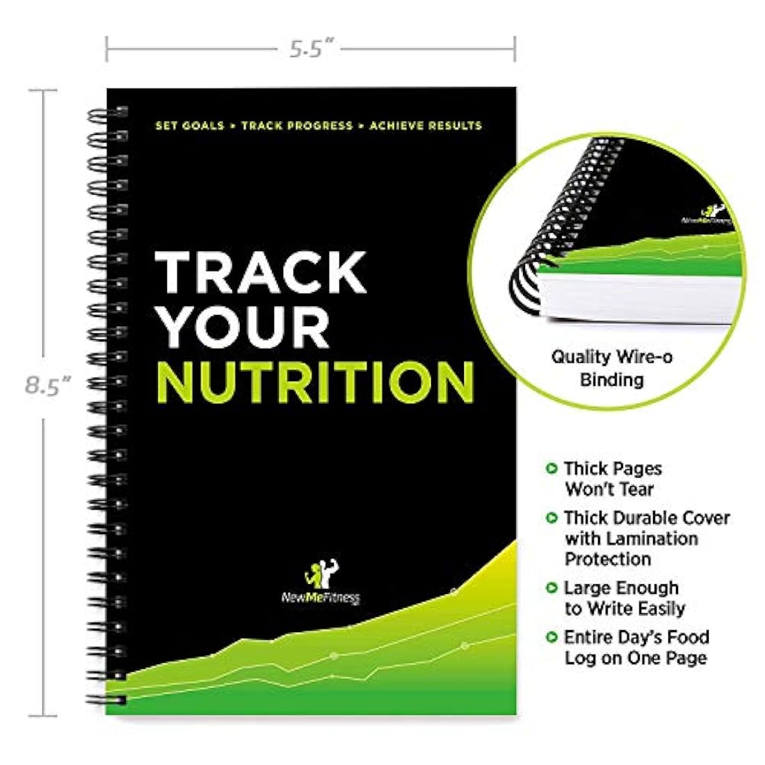 Libro de registro de entrenamiento y agenda de ejercicios