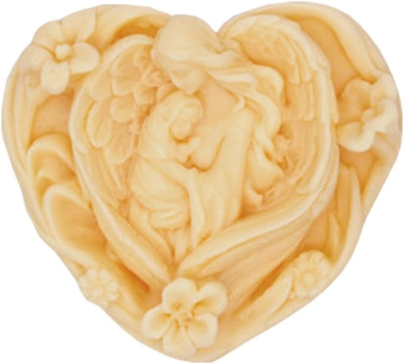 Molde de Jabón Corazón Maria, Silicona, Decoración Pasteles