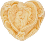 Molde de Jabón Corazón Maria, Silicona, Decoración Pasteles