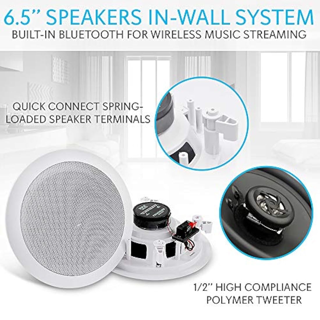 Parlantes  Sistema de altavoces PYLE-HOME PDICBT652RD
