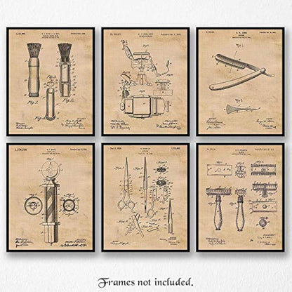 Impresiones de carteles vintage de arte  de barbero