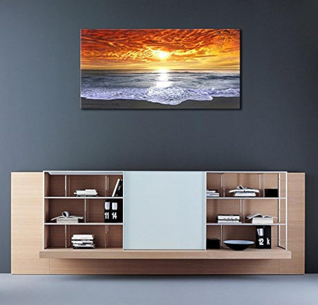 wieco Arte – Grand Vista extragrande moderno Envuelto