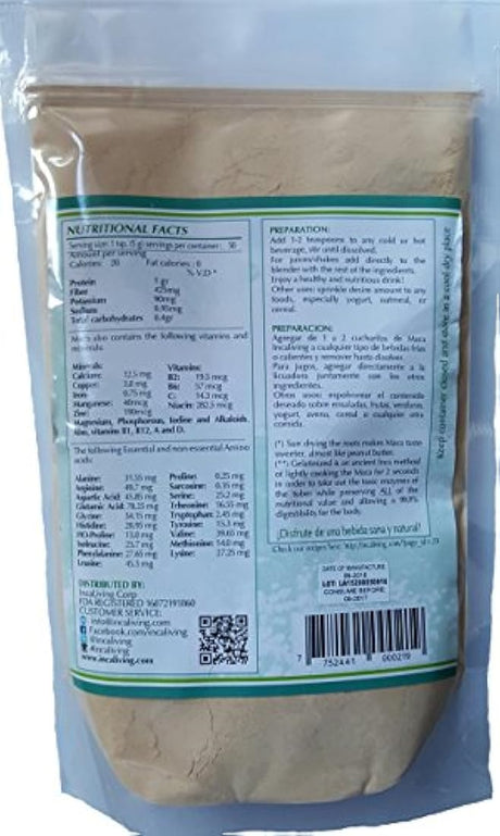 Triple Maca en polvo orgánico 100% por incaliving