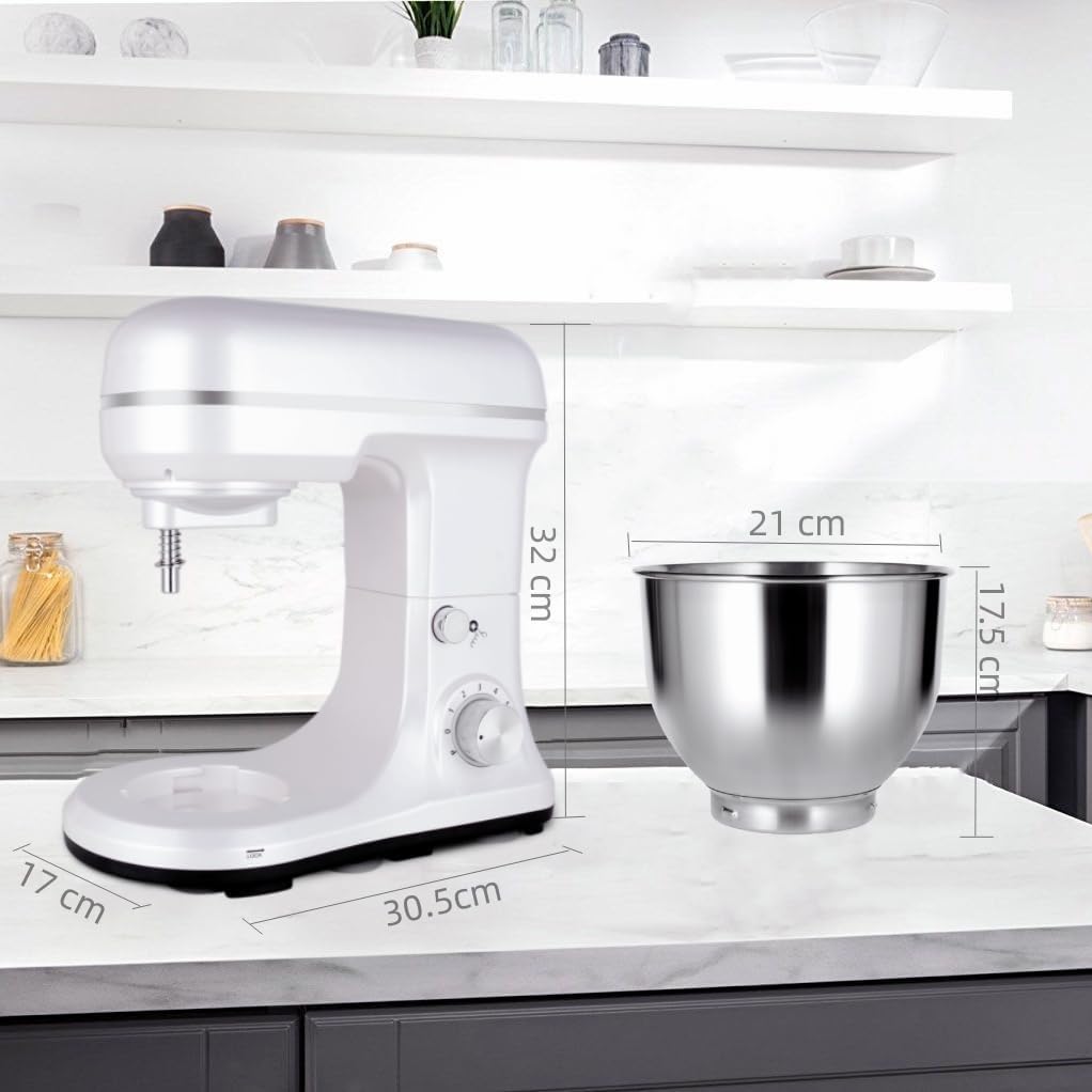 Batidora de pie 5-QT, 300W, 6+P, acero inoxidable, modelo 2023