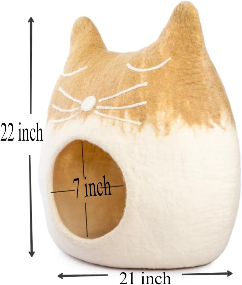 Cueva para Gatos de Lana Merino - Woolygon - Eco-Friendly