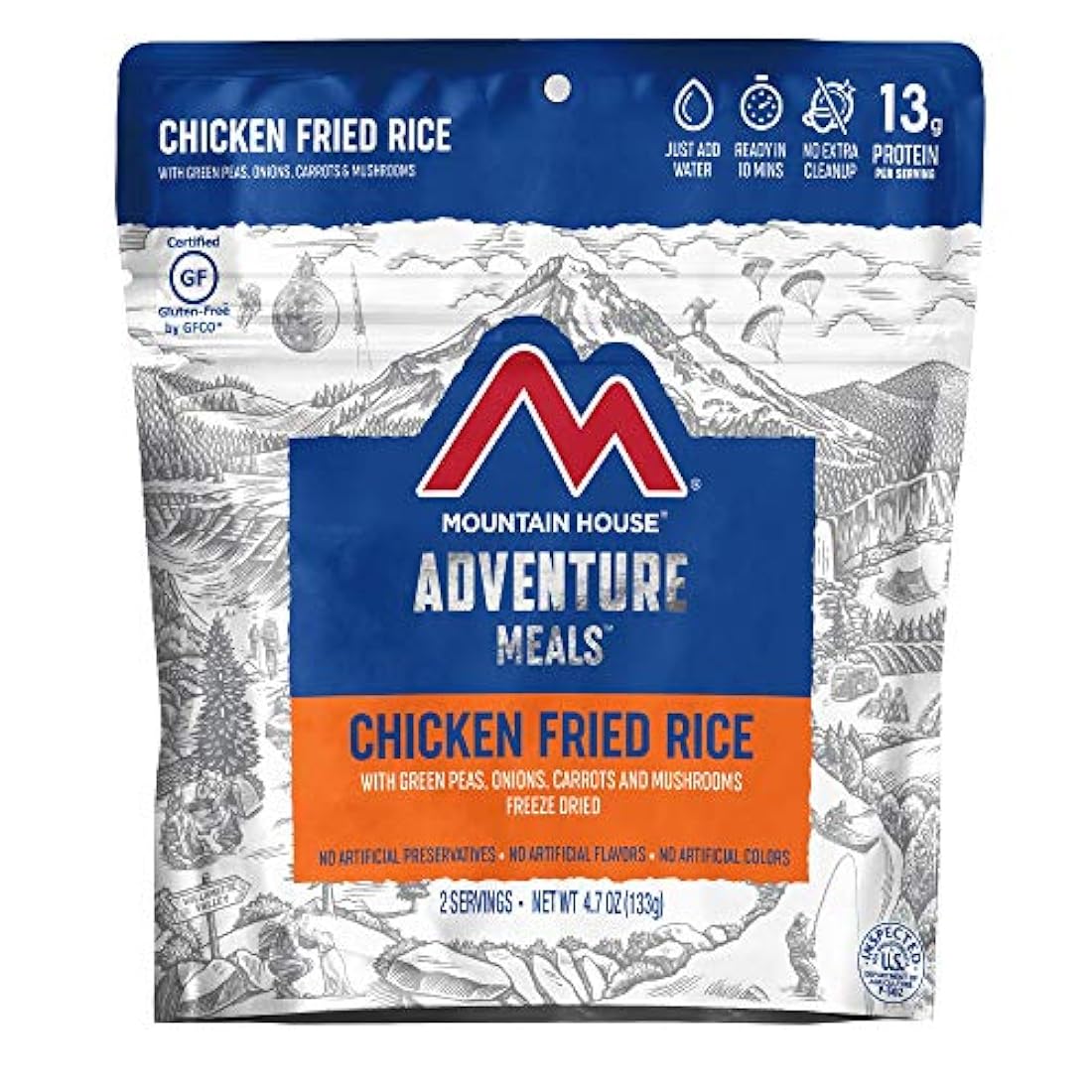 Mountain House Pollo Frito Arroz Mochila liofilizada