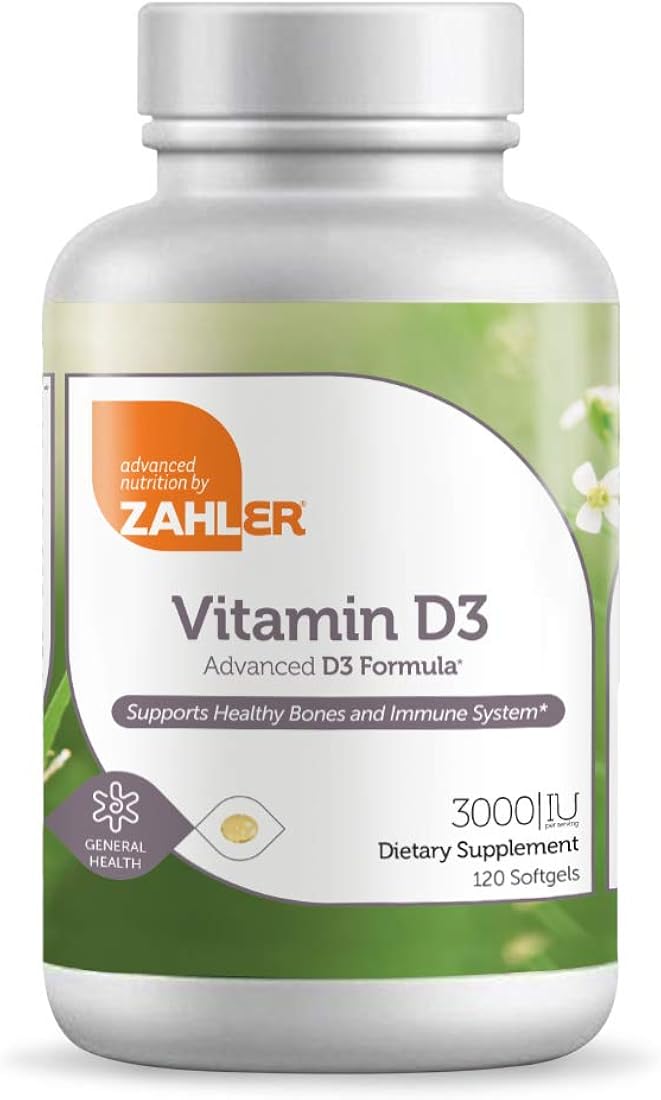 Suplemento Vitamina D3 (Cholecalciferol) 3000 IU Kosher