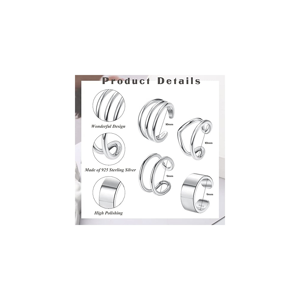 Aretes de plata de ley para mujer plateados
