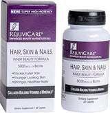 Rejuvicare Fórmula de belleza para cabello, piel y uñas con biotina, vitaminas y minerales de construcción de colágeno, 30 porciones