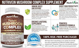 Nutrivein - Suplemento de hongos 2500mg 90 Cápsulas