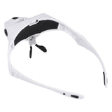 Diadema con iluminación LED Lente de vidrio