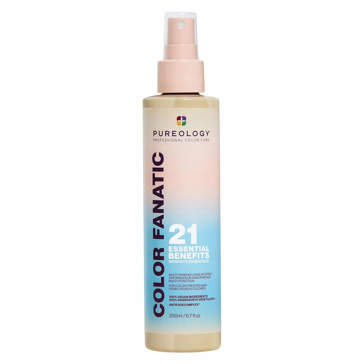Acondicionador sin enjuague Color Fanatic: Suaviza, protege y desenreda.