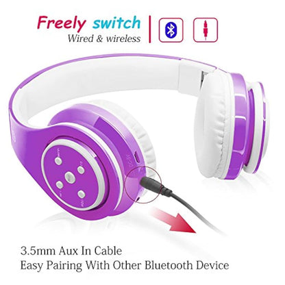 Auriculares Woice Bluetooth para niños,