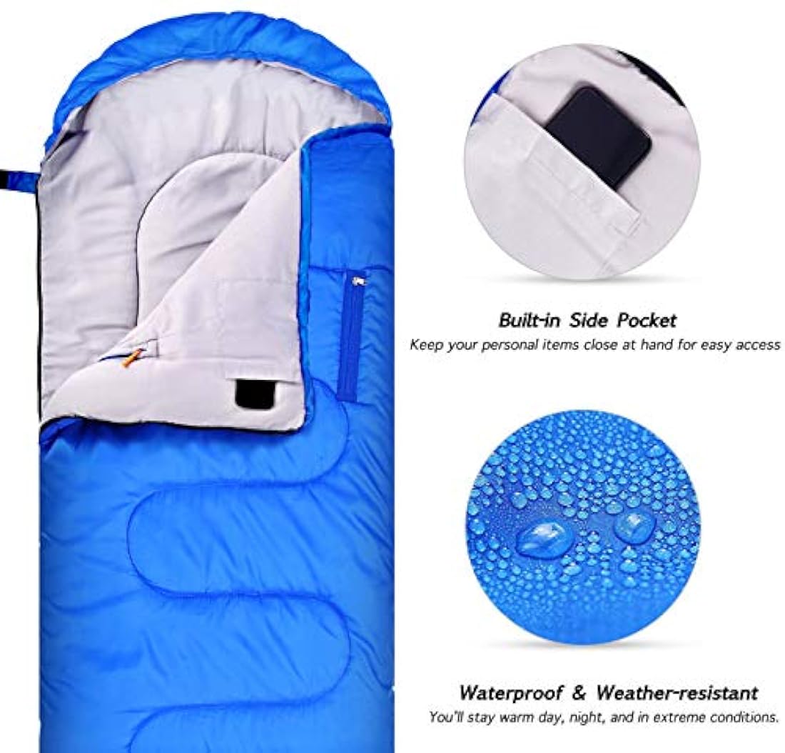 Saco de dormir portátil para invierno con orificios