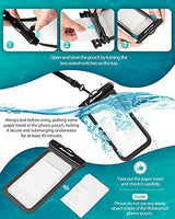 Hiearcool - Funda impermeable IPX8, universal y compatible con celular iPhone 12, Pro 11, Pro Max, XS, Max, XR, X, 8, 7, Samsung Galaxy S10, S9, Google Pixel 2 y HTC hasta 7 pulgadas, 2 unidades