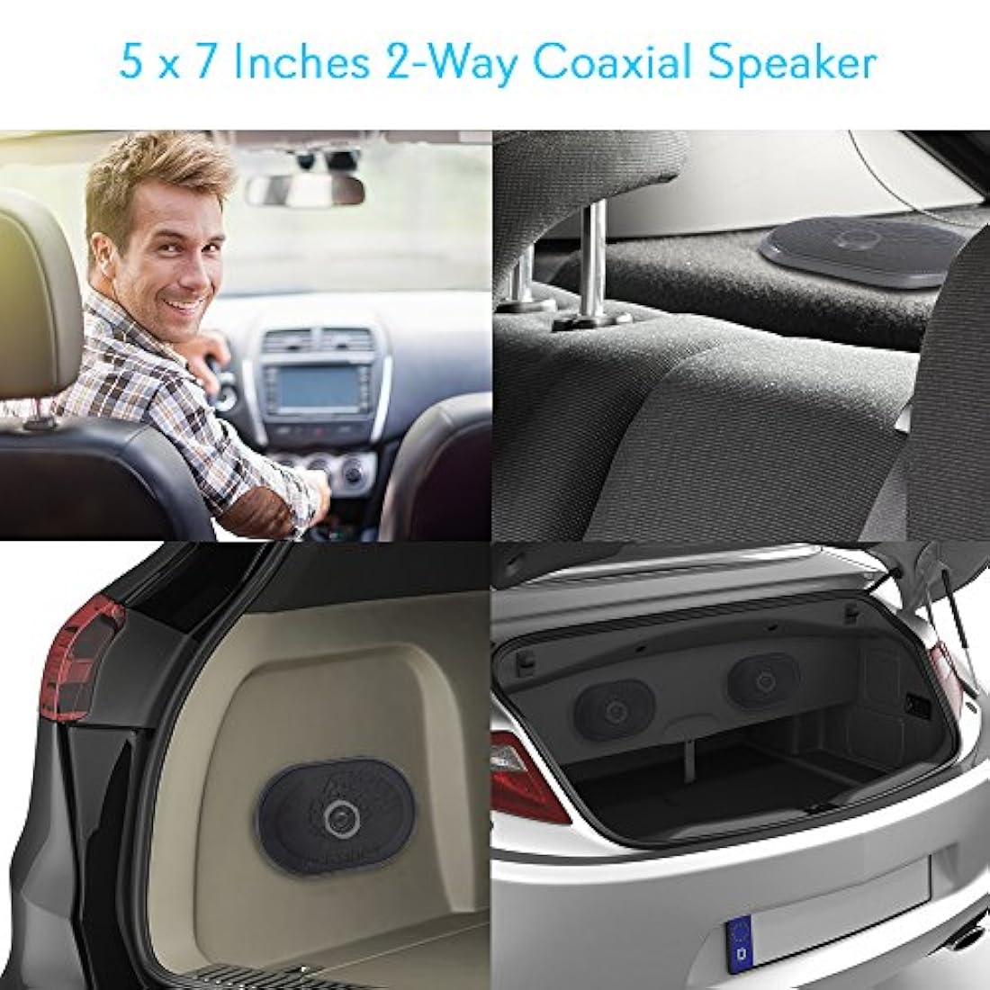 Parlantes o Cornetas 2 Vías para coche LANZAR ‎DCT5.72