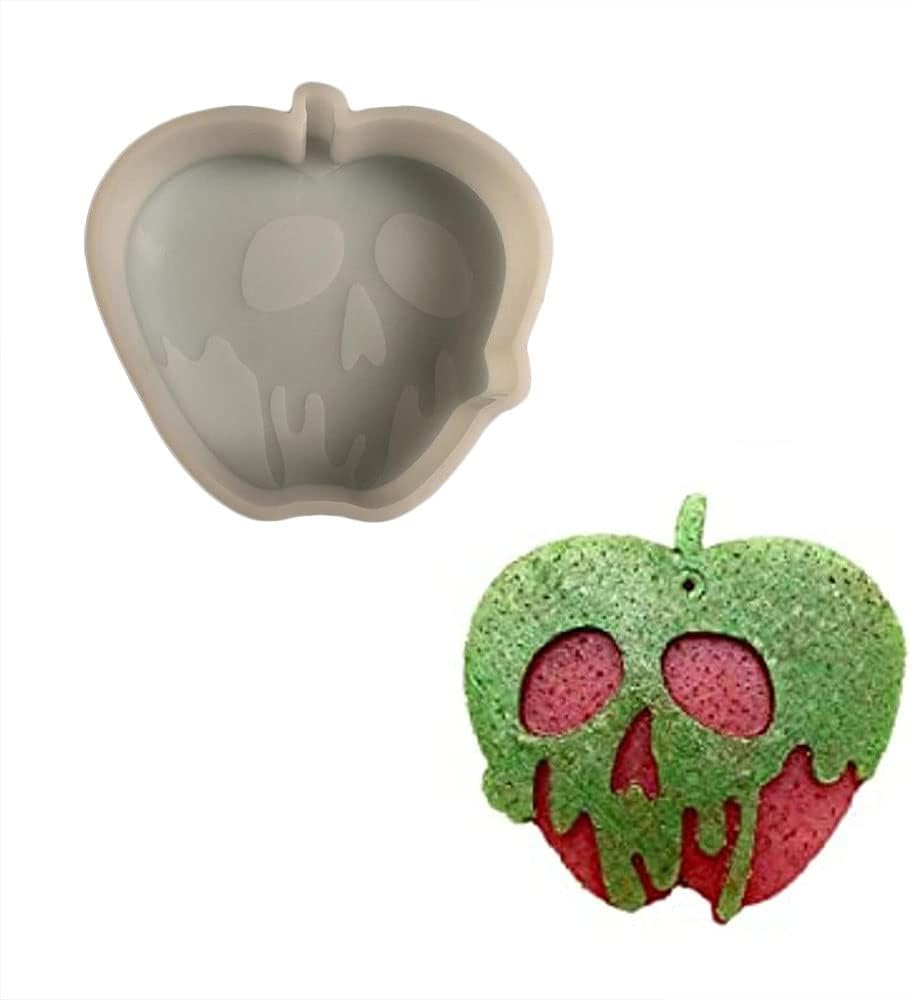 Molde de Silicona para Frescos de Manzana Skeleton, para Resina