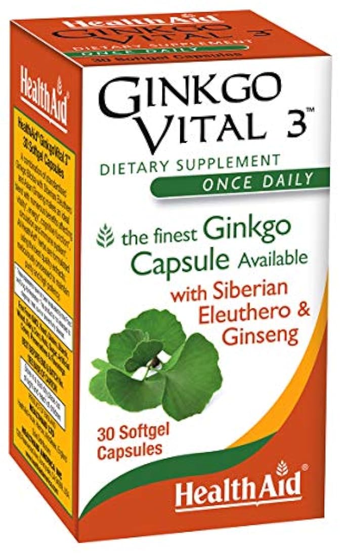Ginkgo Vital 3 con Eleuthero siberiano y Ginseng