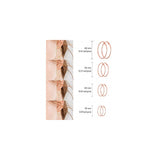 Aretes de aro para mujeres y niñas de acero inoxidable
