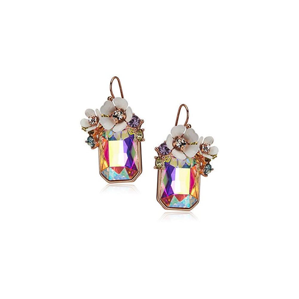 Aretes de gota rectangulares de piedra