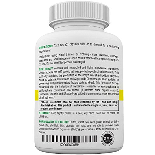 Fórmula del estrés oxidativo de 60 cápsulas vegetales