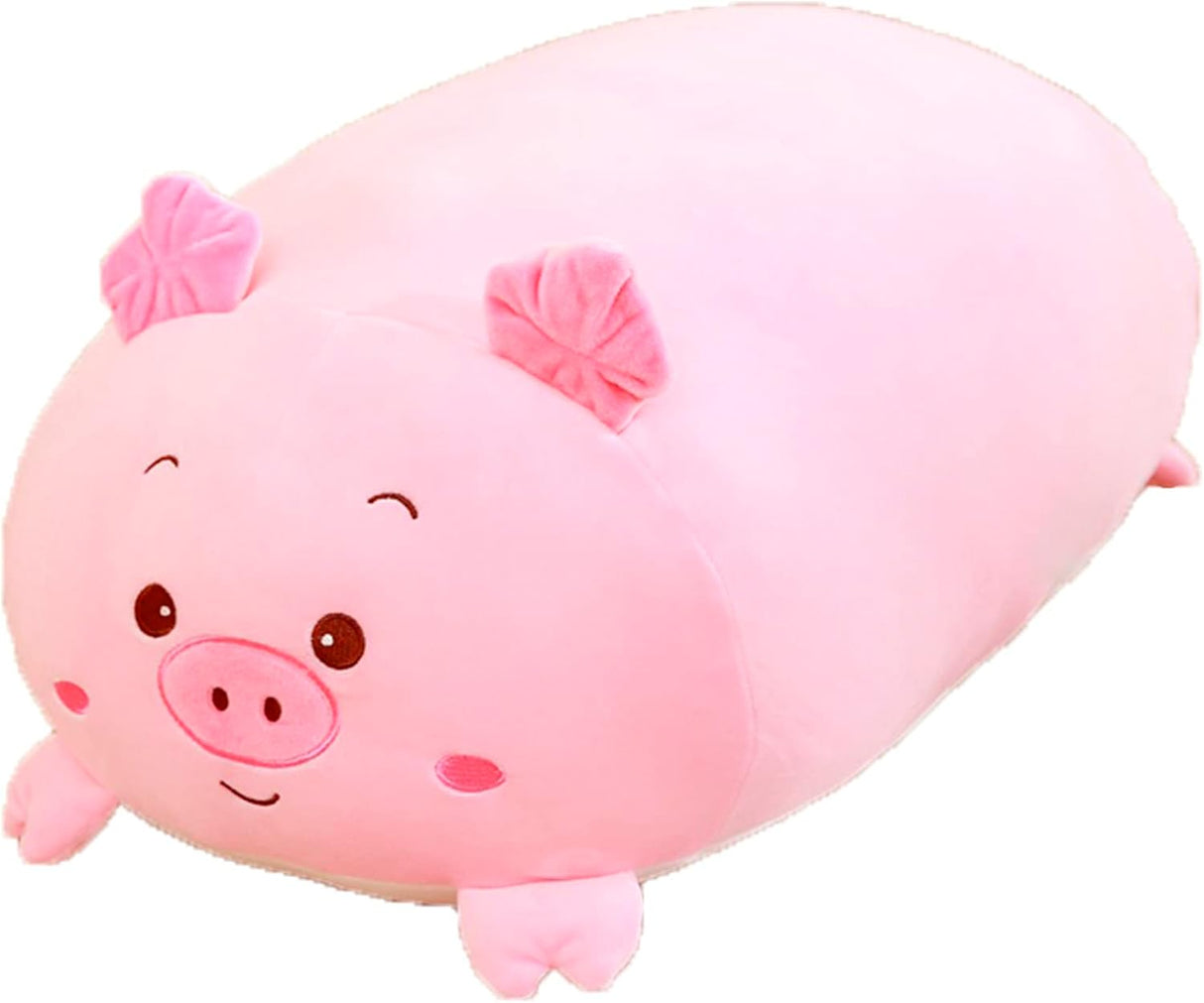 Almohada gigante de peluche, cerdito rosa