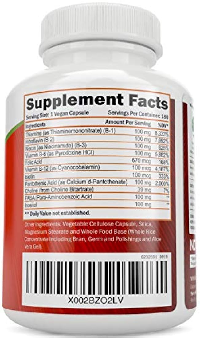 Complejo de vitamina B - 8 vitaminas del complejo Súper B