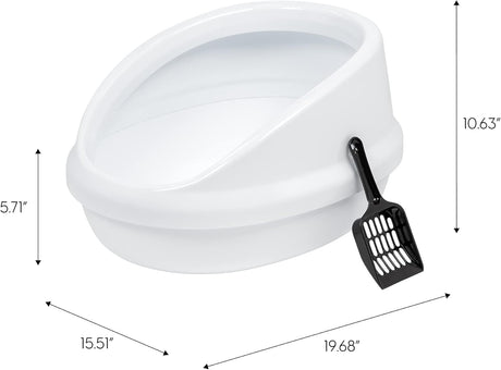 Bandeja grande de arena para gatos con parte superior Modkat